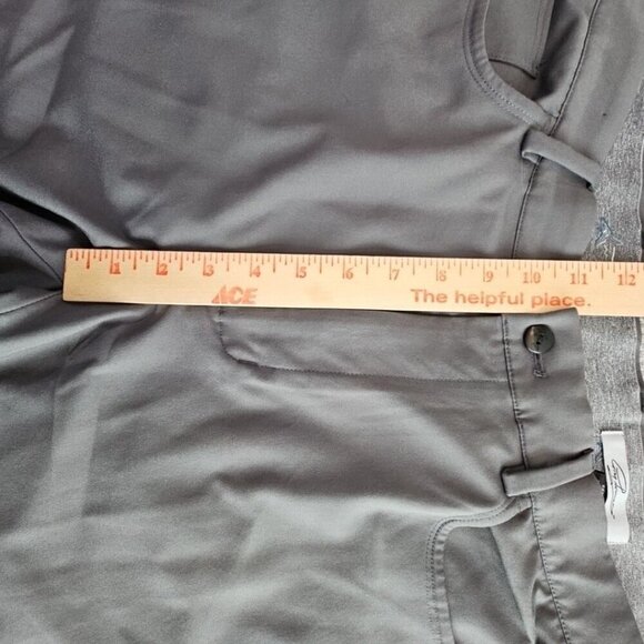 Greg Norman Pants Men 36L 32W Gray Everbest Chino Stretch Mid Rise Golf Comfort - Picture 5 of 13